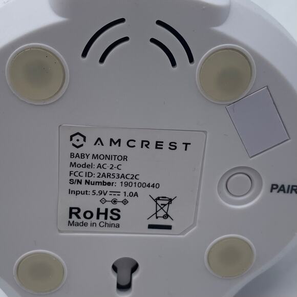 Amcrest Baby Monitor Camera Receiver AC-2-C Night Vision Two Way Audio - Picture 4 of 7